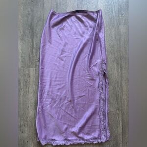 Wild Fable Lavender Satin Skirt